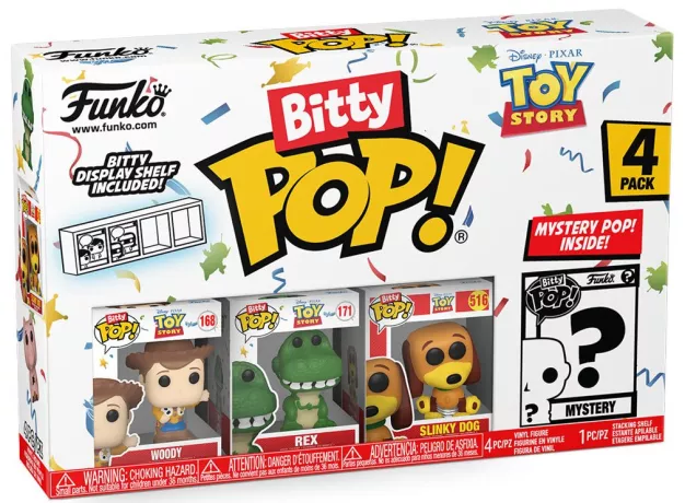 TOY STORY - Bitty Pop 4 Pack 2.5cm - Woody