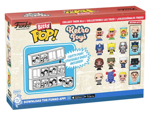 RETRO TOYS - Bitty Pop 4 Pack 2.5cm - GI Joe