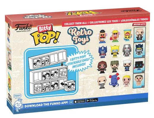RETRO TOYS - Bitty Pop 4 Pack 2.5cm - Mr Monopoly
