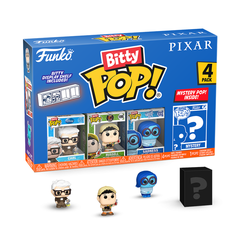 PIXAR - Bitty Pop 4 Pack 2.5cm - Up