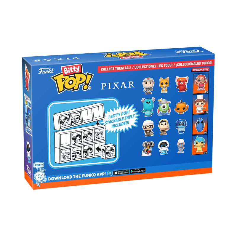 PIXAR - Bitty Pop 4 Pack 2.5cm - Up