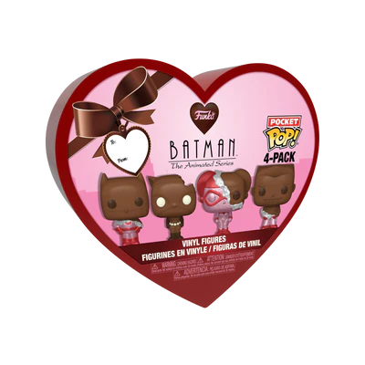 DC - Pocket Pop Keychains 4 Pack- Valentine (Chocolate Look)