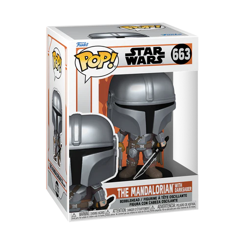 THE MANDALORIAN - POP N° 663 - The Mandalorian with Darksaber