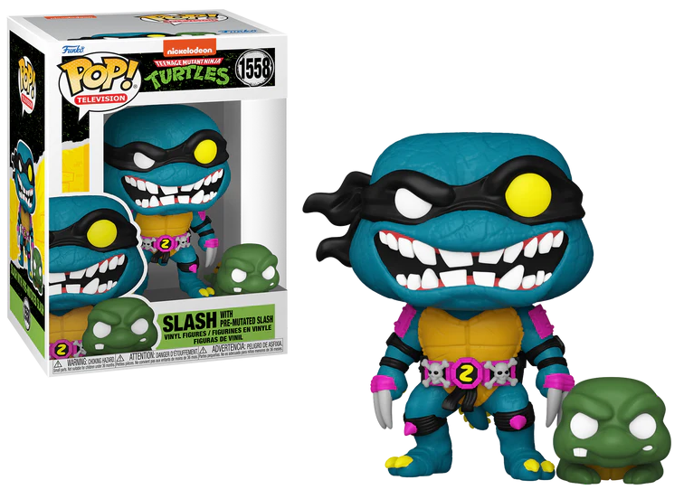 NINJA TURLES - POP & Buddy N° 1558 - Slash & Pre-mutated Slash