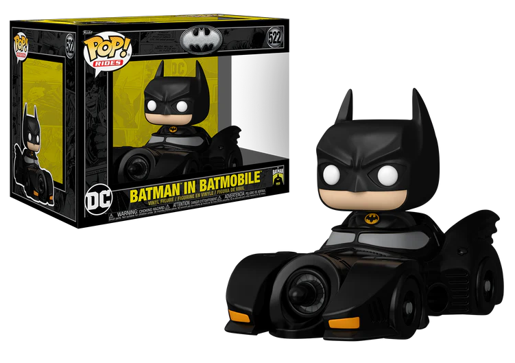 BATMAN 85TH - POP Ride DLX N° 522 - Batman with Batmobile