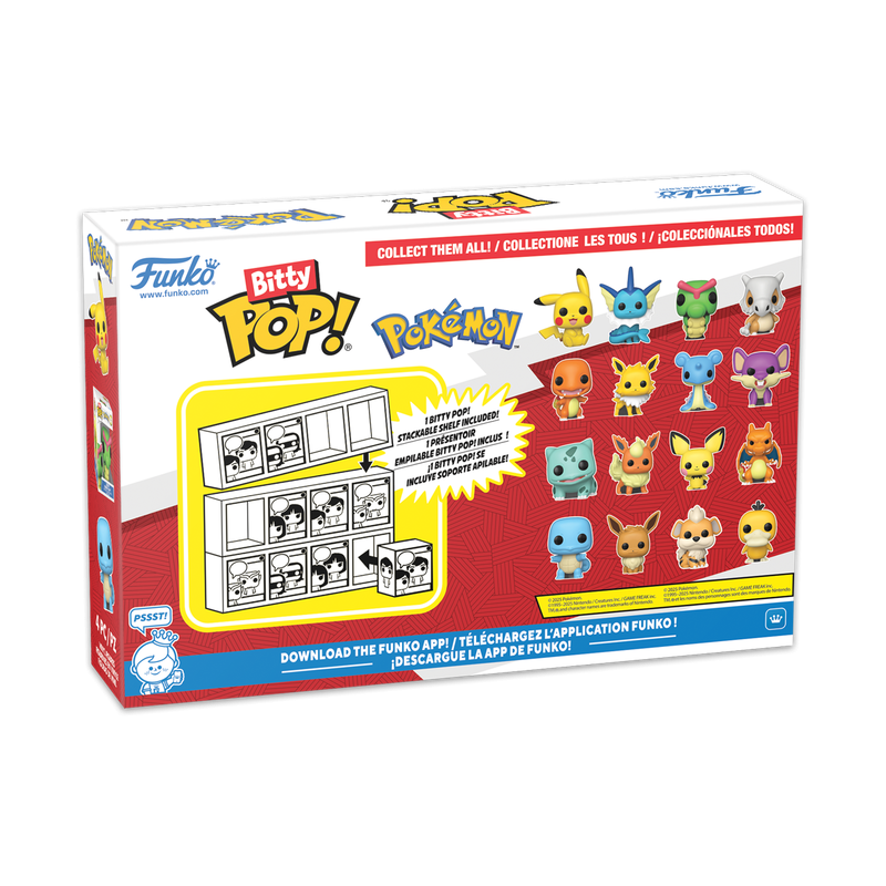 POKEMON - Bitty Pop 4 Pack 2.5cm - Pikachu
