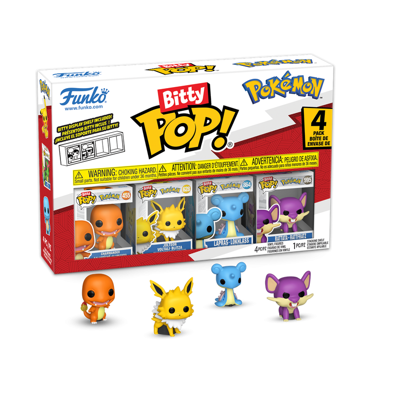POKEMON - Bitty Pop 4 Pack 2.5cm - Charmander