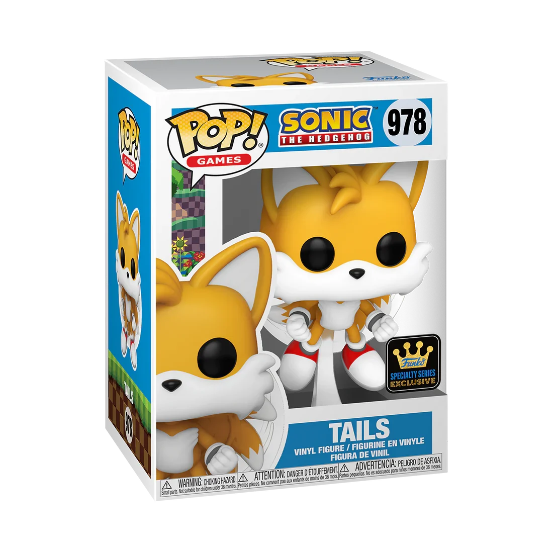 SONIC - POP Games N° 978 - Tails (Flying) (FL) with Chase