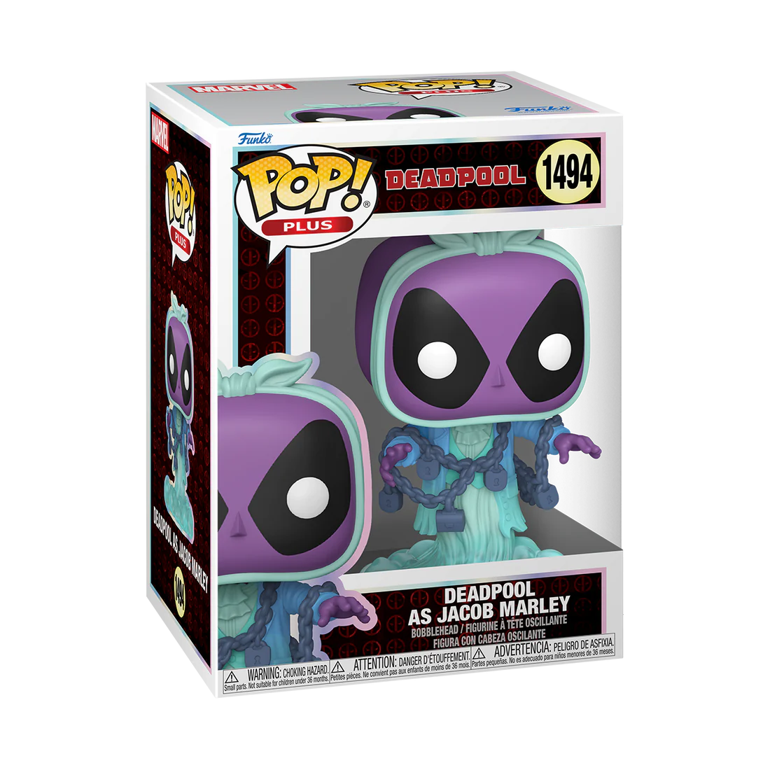 DEADPOOL - POP Plus N° 1494 -Deadpool As Jacob Marley