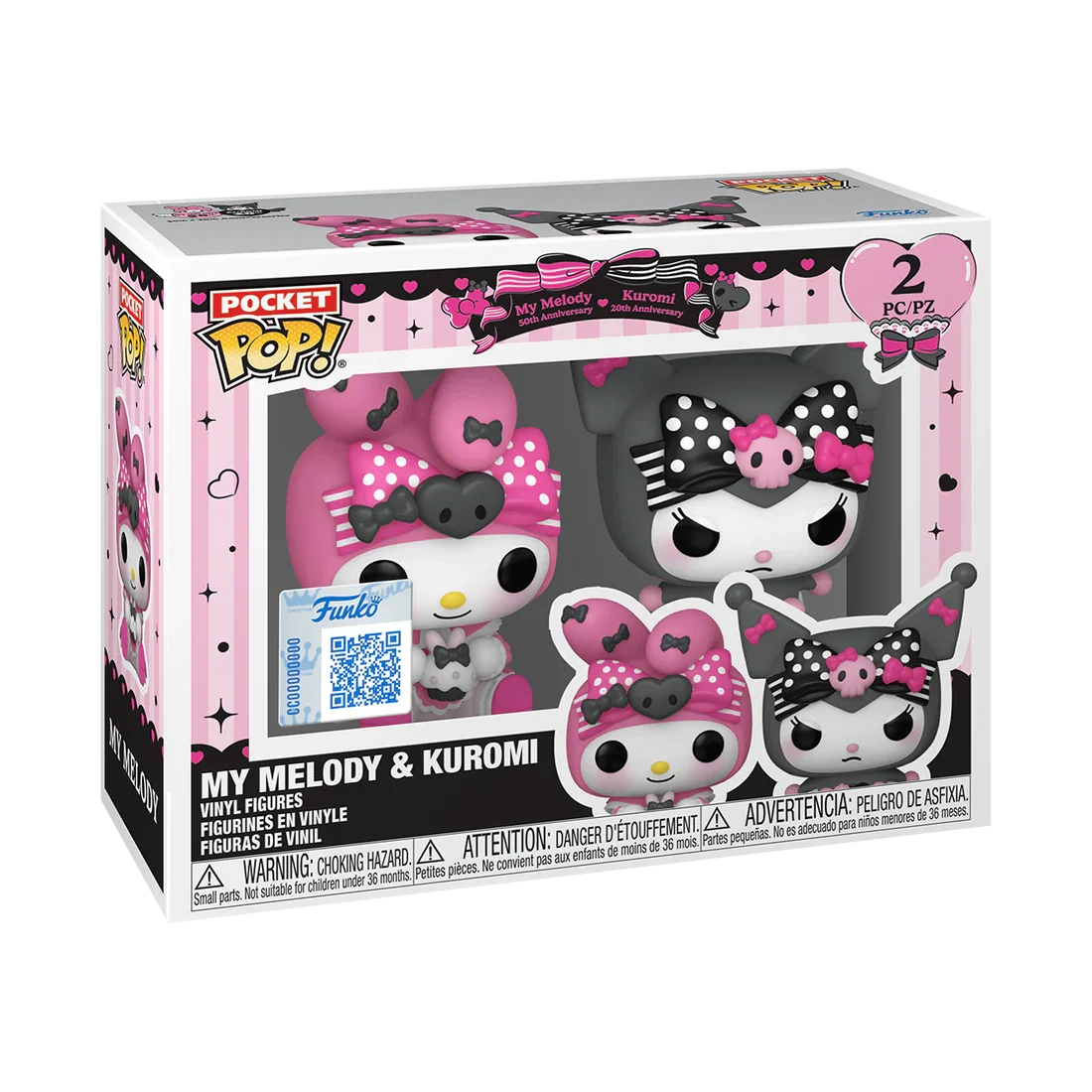 SANRIO - Pocket POP 2 Pack - Kuromi / My Melody