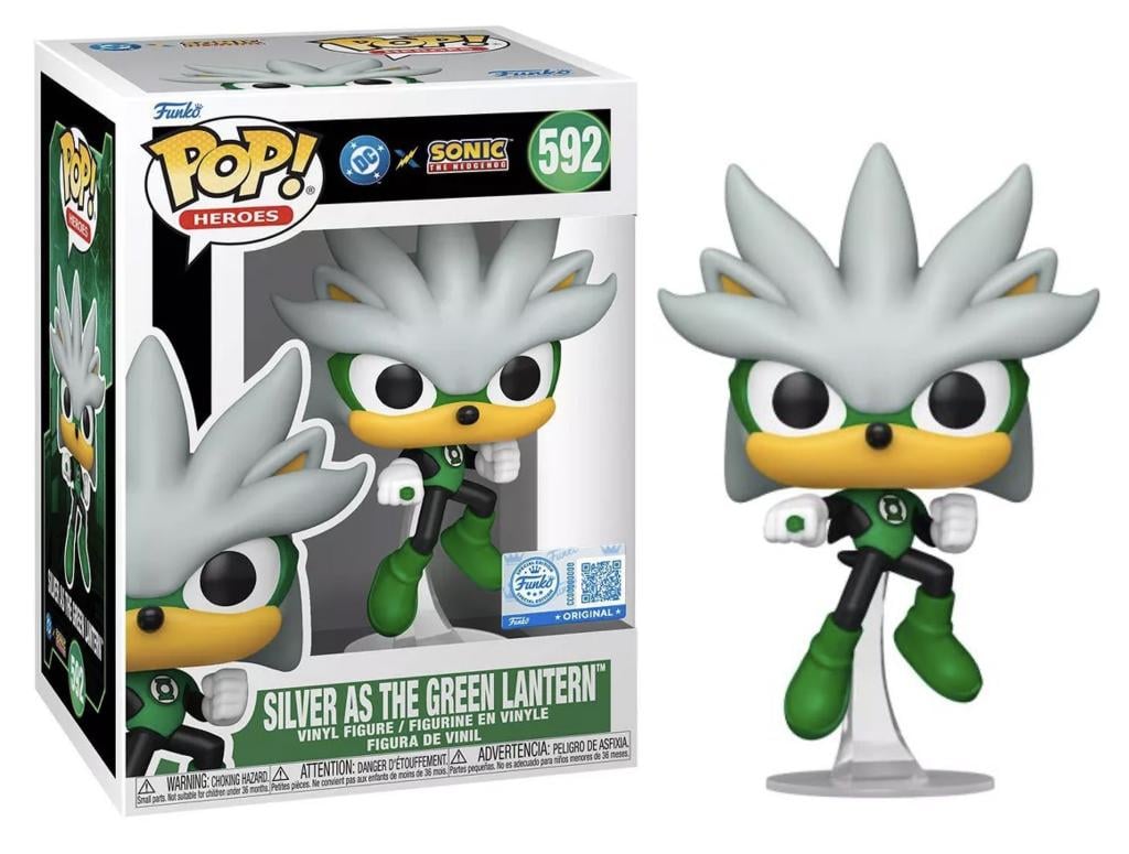 JLA & SONIC - POP Heroes N° 592 - Silver As The Green Lantern