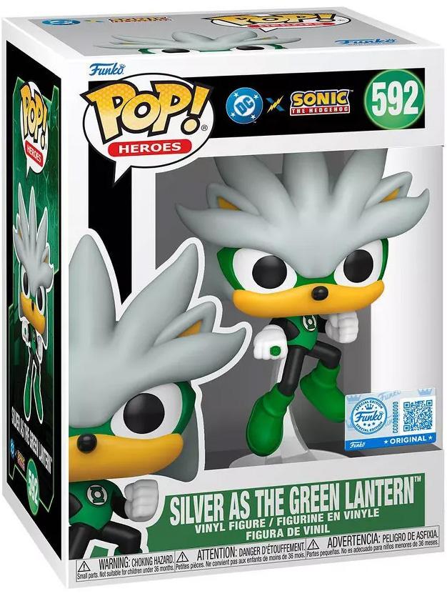 JLA & SONIC - POP Heroes N° 592 - Silver As The Green Lantern