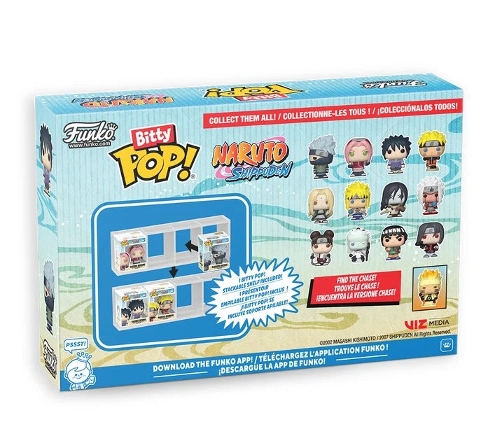 NARUTO SHIPPUDEN - Bitty Pop 4 Pack 2.5cm - Team 2