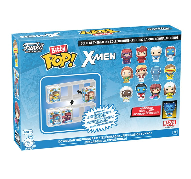 X-MEN - Bitty Pop 4 Pack 2.5cm - Gambit with Chase