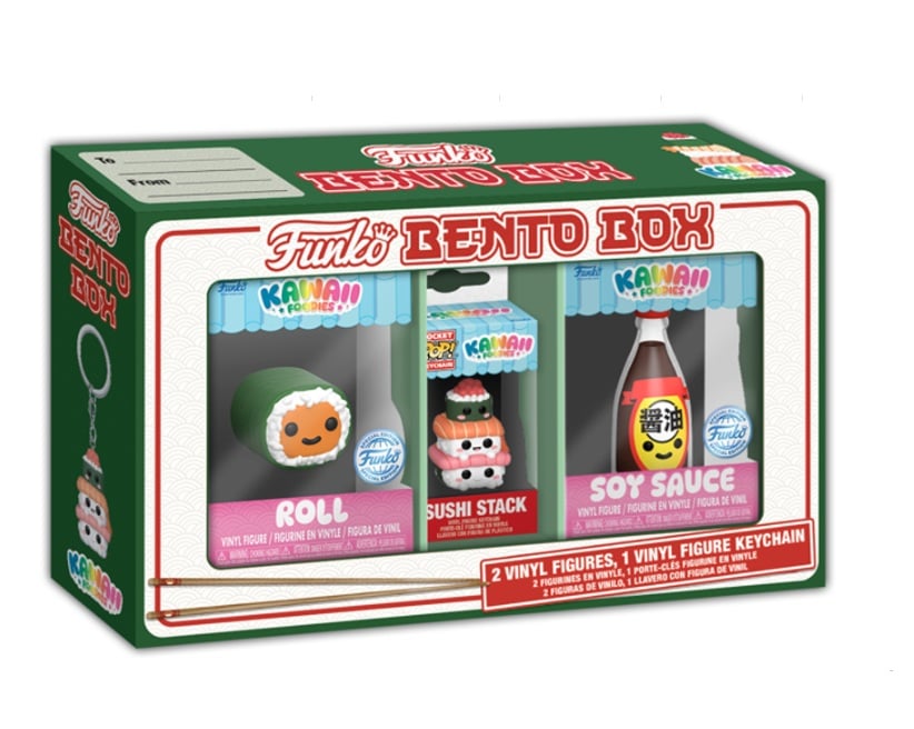 FOODIES - POP Bento Box - Roll, Sushi Stack & Soy sauce