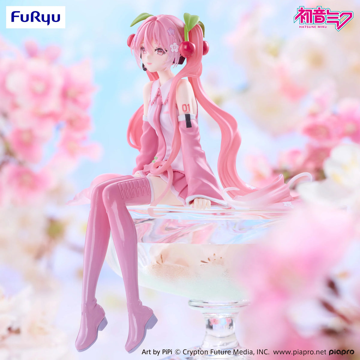 HATSUNE MIKU - Sakura Miku 2026 "Smile" - Statue Noodle Stopper 14cm
