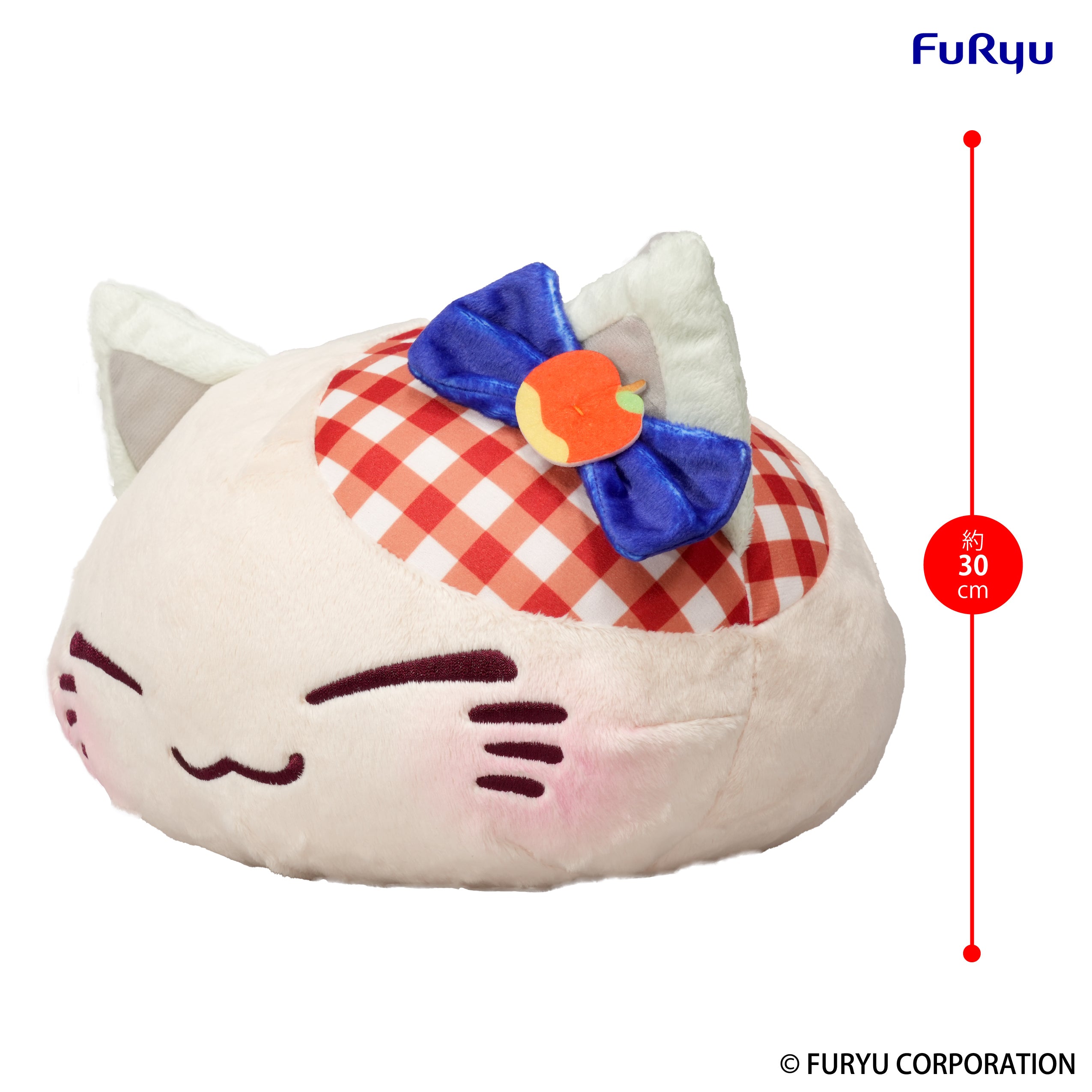 NEMUNEKO CAT FRUIT - Apple - Big Plush Toy 30cm