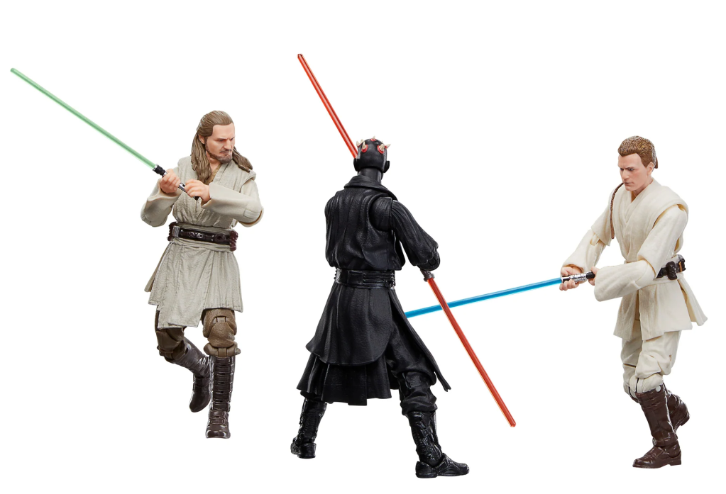STAR WARS - Obi-Wan, Dark Maul, Qui-Gon- 3 Fig. Pack Black Series 15cm