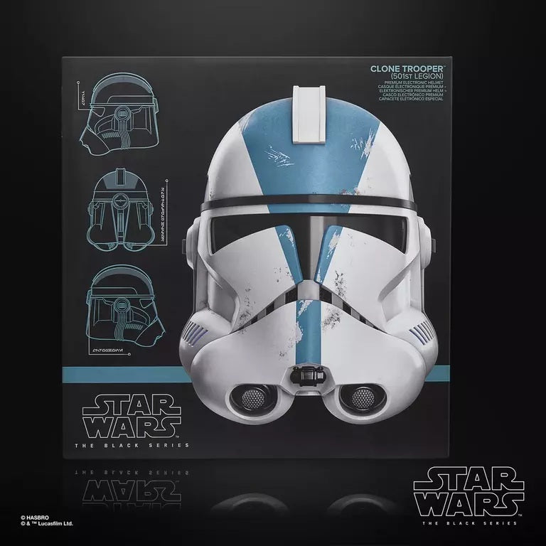 STAR WARS - Electronic Helmet Clone Trooper 501st Legion Black Series