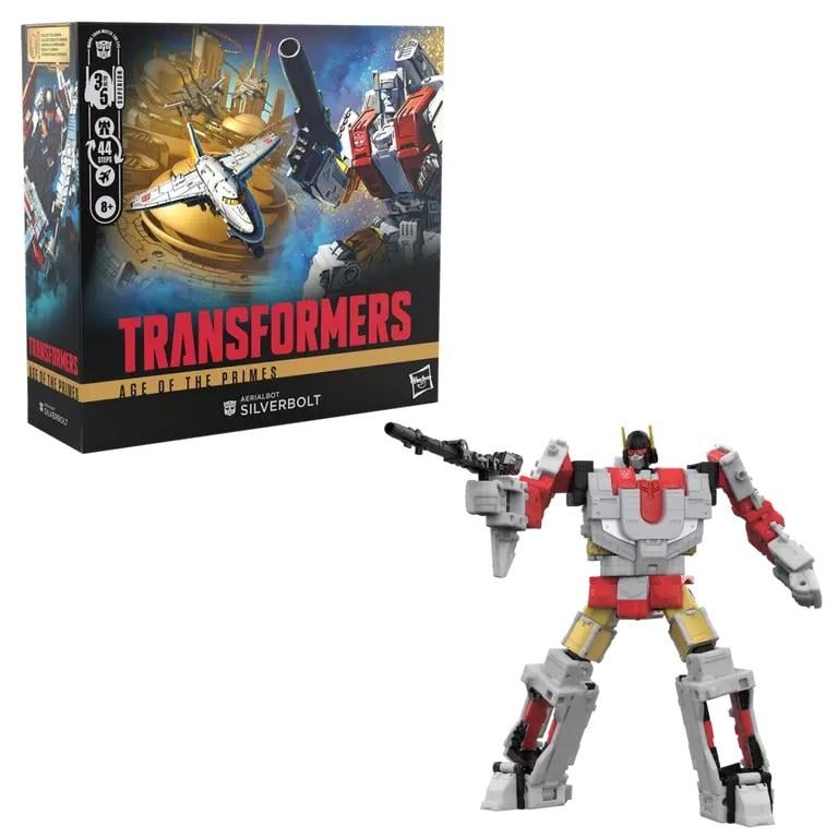 TRANSFORMERS - Aerialbot Silverbot - Figure Age Of Primes 17cm