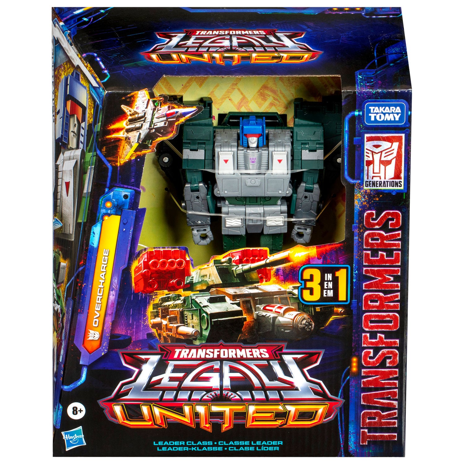 TRANSFORMERS GENERATION - Overcharge Leader - Action Figure