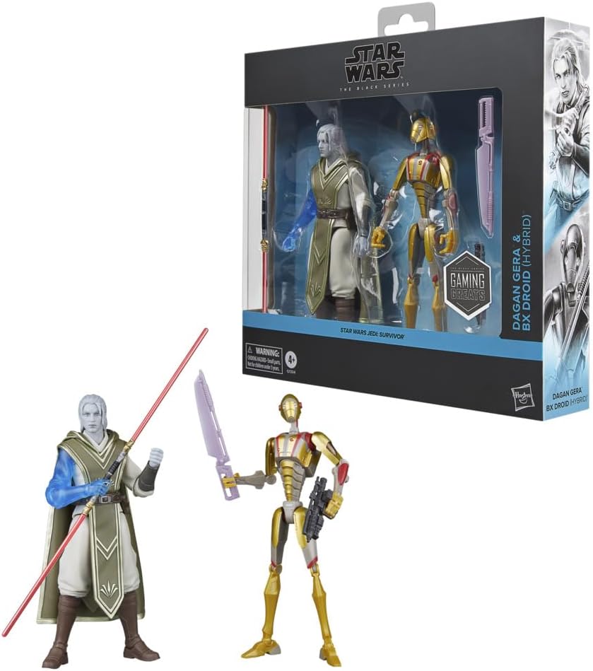 STAR WARS JEDI SURVIVOR - Dagan Gera & BX Droid - Black Series 15cm
