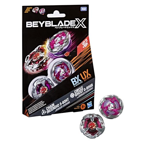 BEYBLADE X - Circle Ghost 0-80GB e Chain Incendio 5-60HT