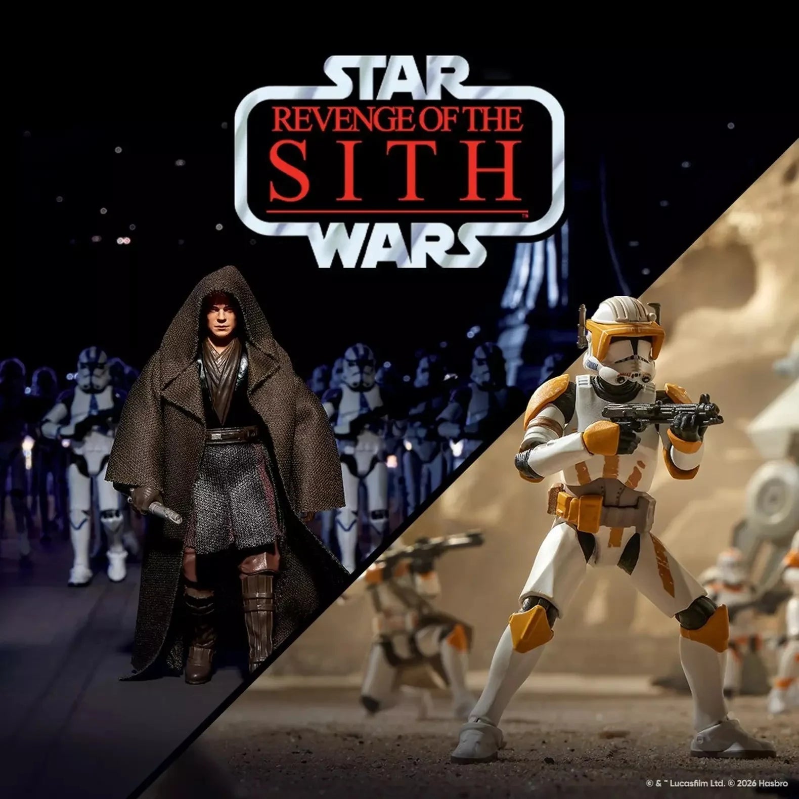 STAR WARS 3 - Anakin & Commander Cody - Fig. Vintage Collection 10cm