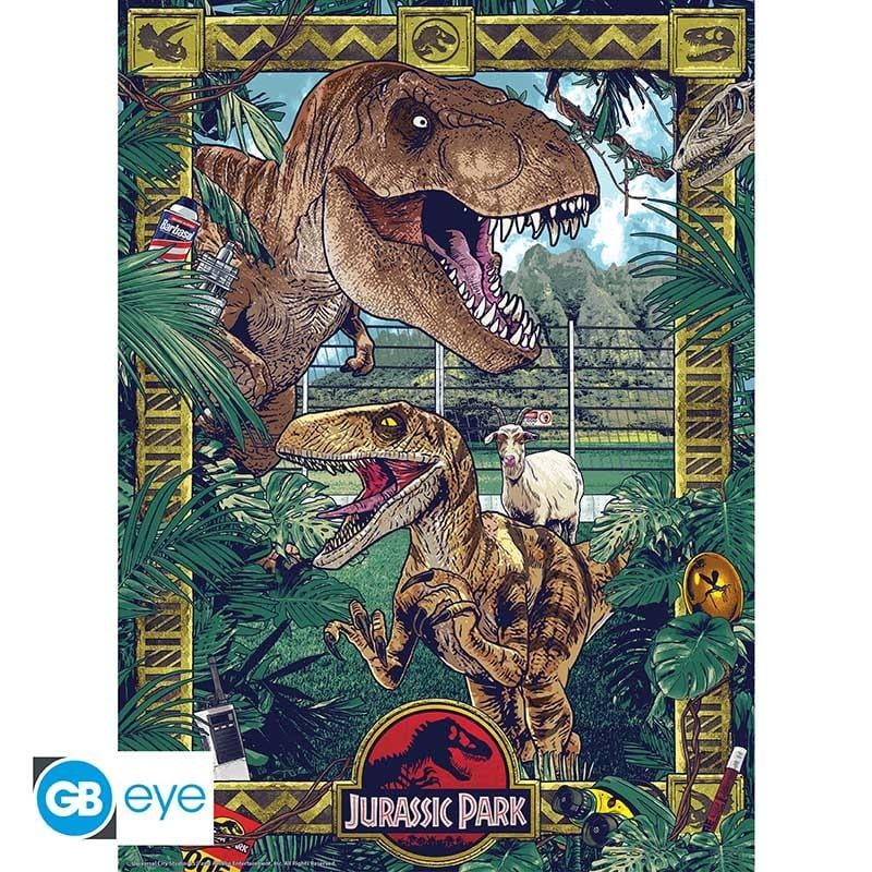 JURASSIC PARK - Gates and Biodiversity - Set 2 chibi posters '52x38'