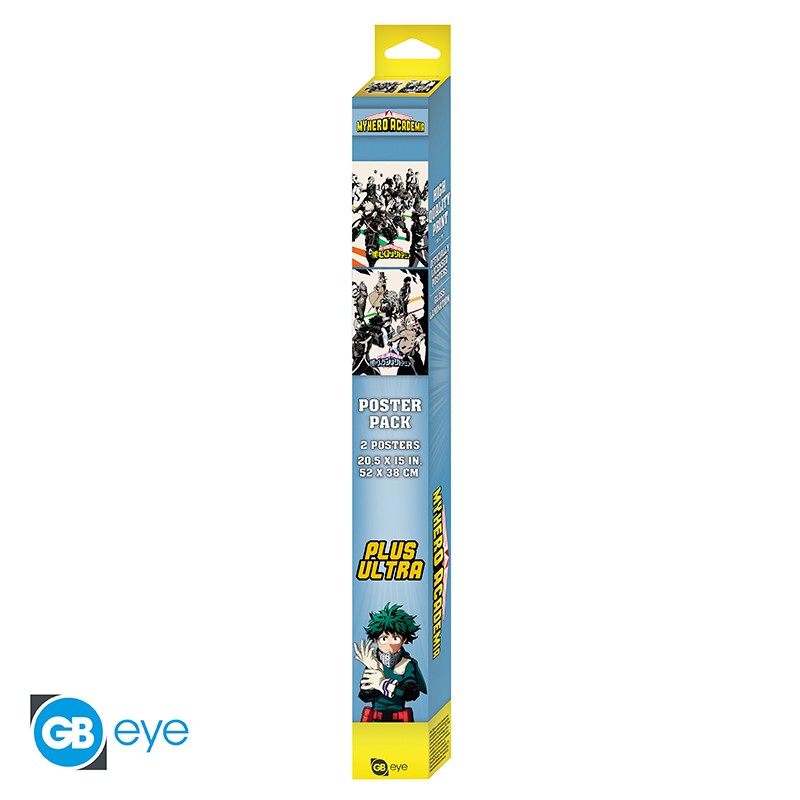 MY HERO ACADEMIA - Héros / Villains - Set 2 posters '52x38'