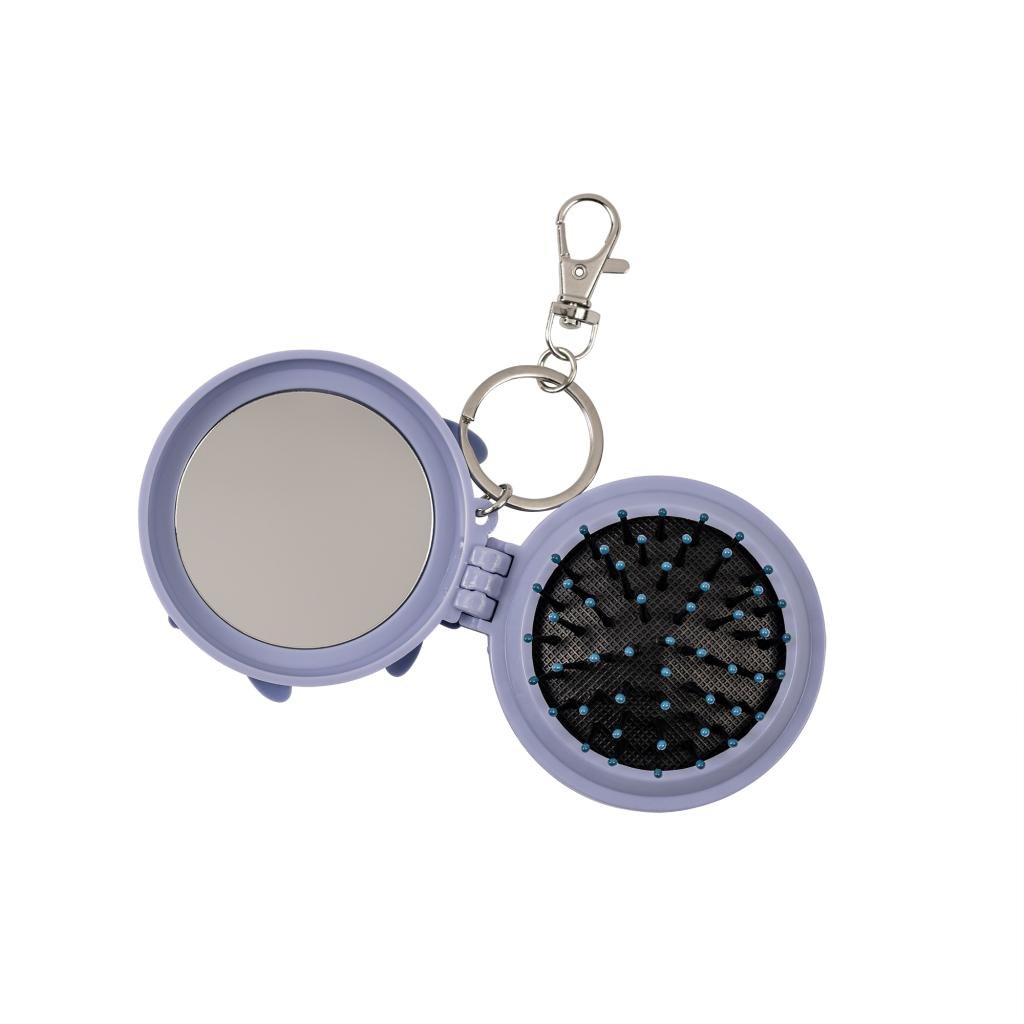 STITCH & ANGEL - Compact Mirror & Hairbrush Keychain