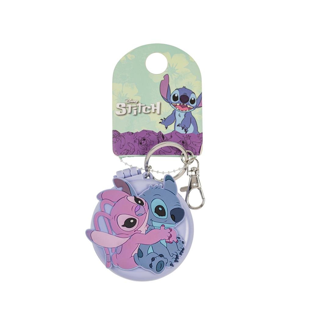 STITCH & ANGEL - Compact Mirror & Hairbrush Keychain