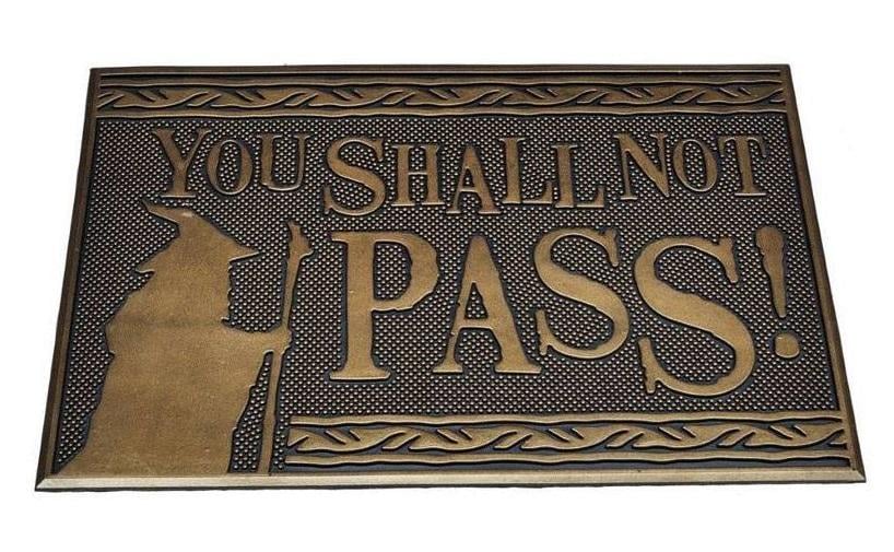 LORD OF THE RINGS - You Shall Not Pass - Rubber Doormat '40x60cm'