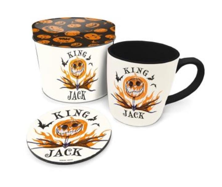 NIGHTMARE BEFORE CHRISTMAS - King Jack - Mug & coaster in metal tin