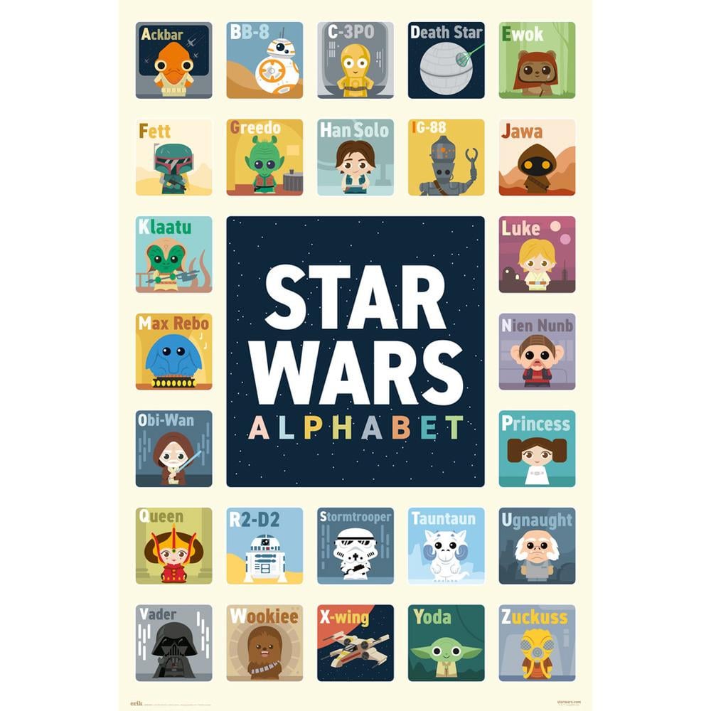 STAR WARS - Alphabet - Poster 61x91.5cm