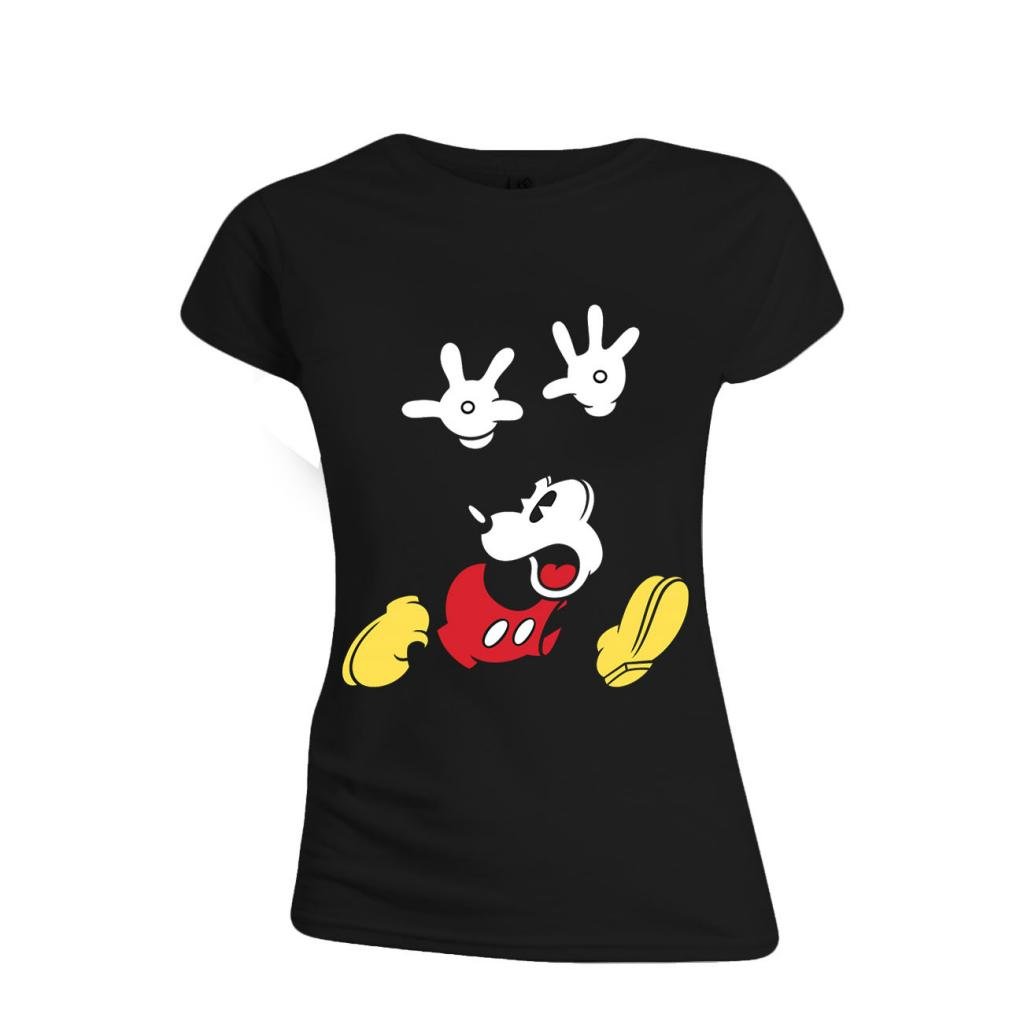 DISNEY - T-Shirt - Mickey Mouse Panic Face - GIRL (XL)