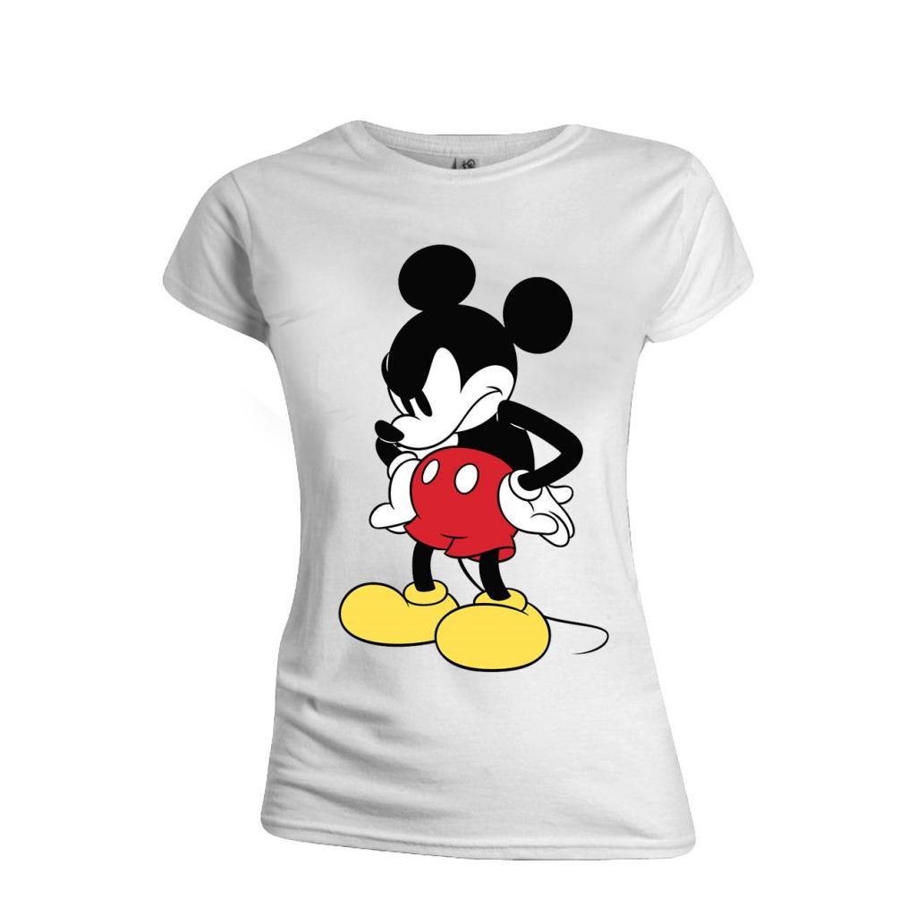 DISNEY - T-Shirt - Mickey Mouse Mad Face - GIRL (M)