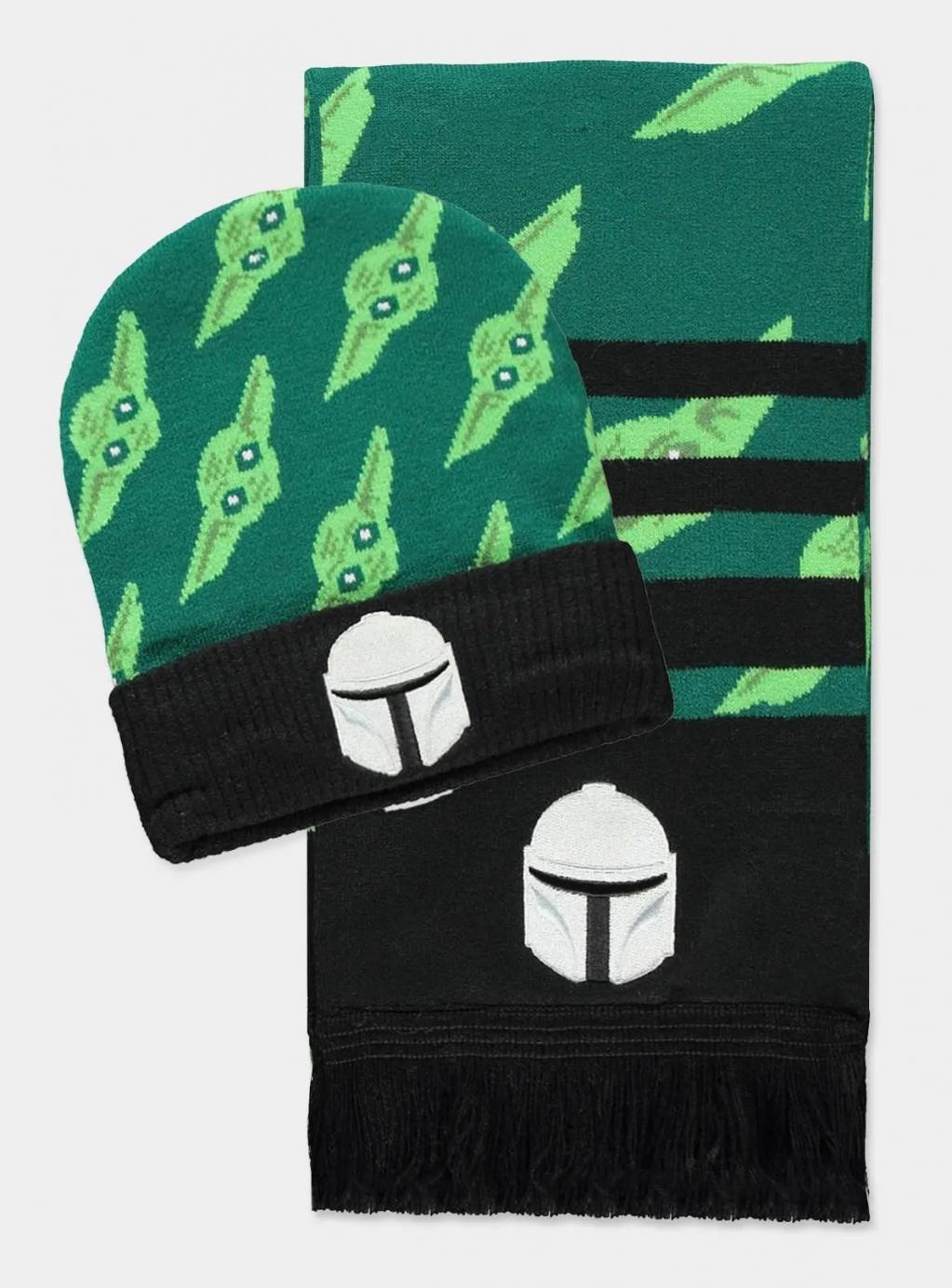 STAR WARS - Mando & Grogu Green - Beanie & Scarf Gift Set