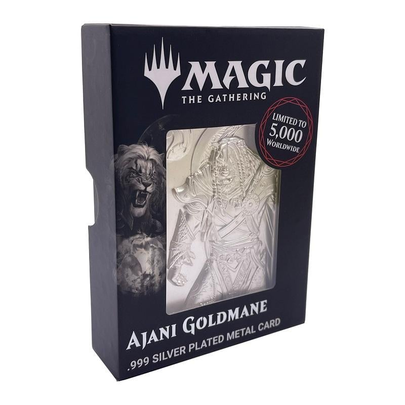 MAGIC THE GATHERING - Ajani Goldmane - Silver Plated Card Collector