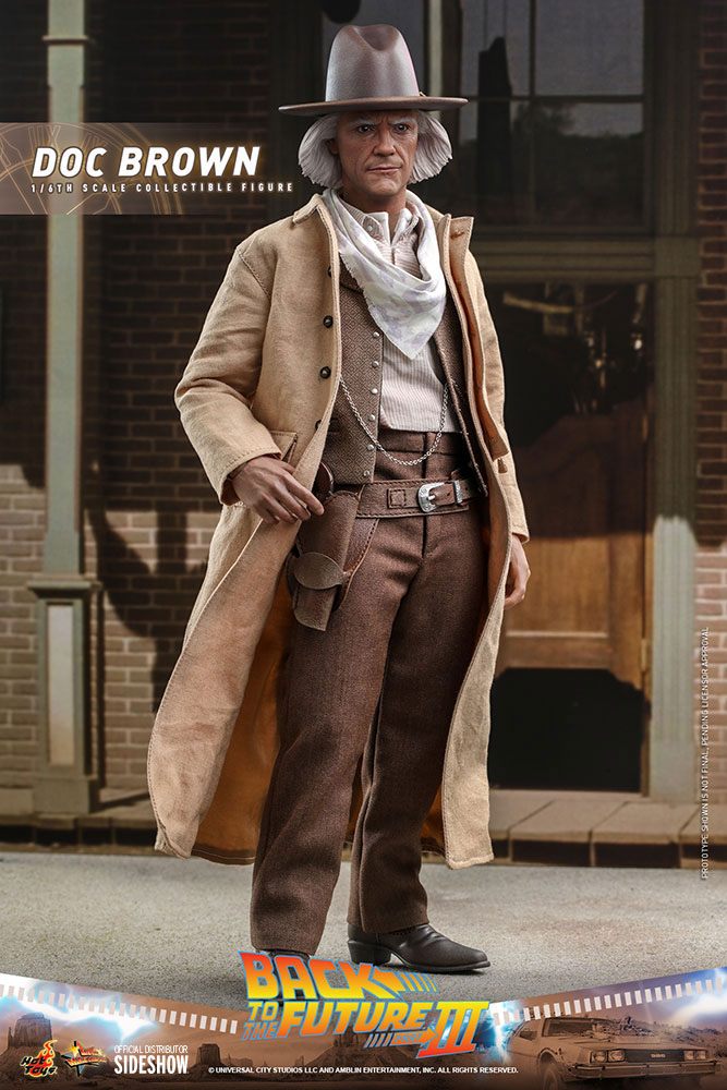 BACK TO THE FUTURE III - Doc Brown - Articulated Statue 32cm