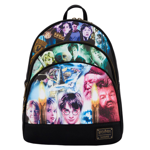 HARRY POTTER - Trilogy - Backpack LoungeFly '29x35x11cm'