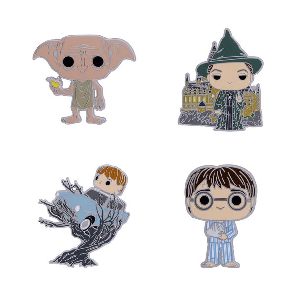 HARRY POTTER - Funko 4pk Pin Set - Anniversary Chamber of Secrets