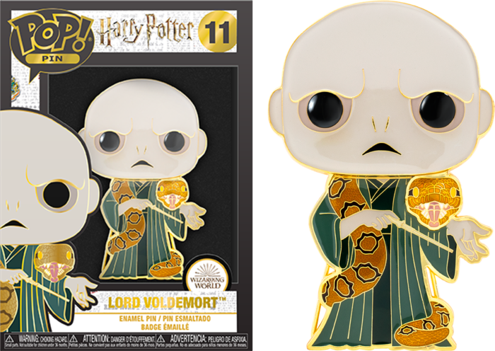 HARRY POTTER - Pop Large Enamel Pin N° 11 - Lord Voldemort with Nagini