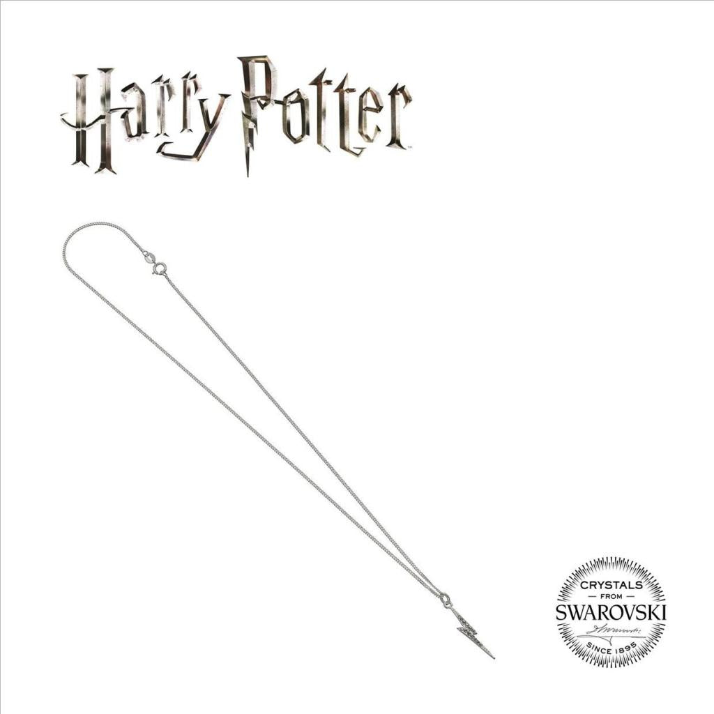 HARRY POTTER - Lightning Bolt - Crystals Sterling Silver Necklace