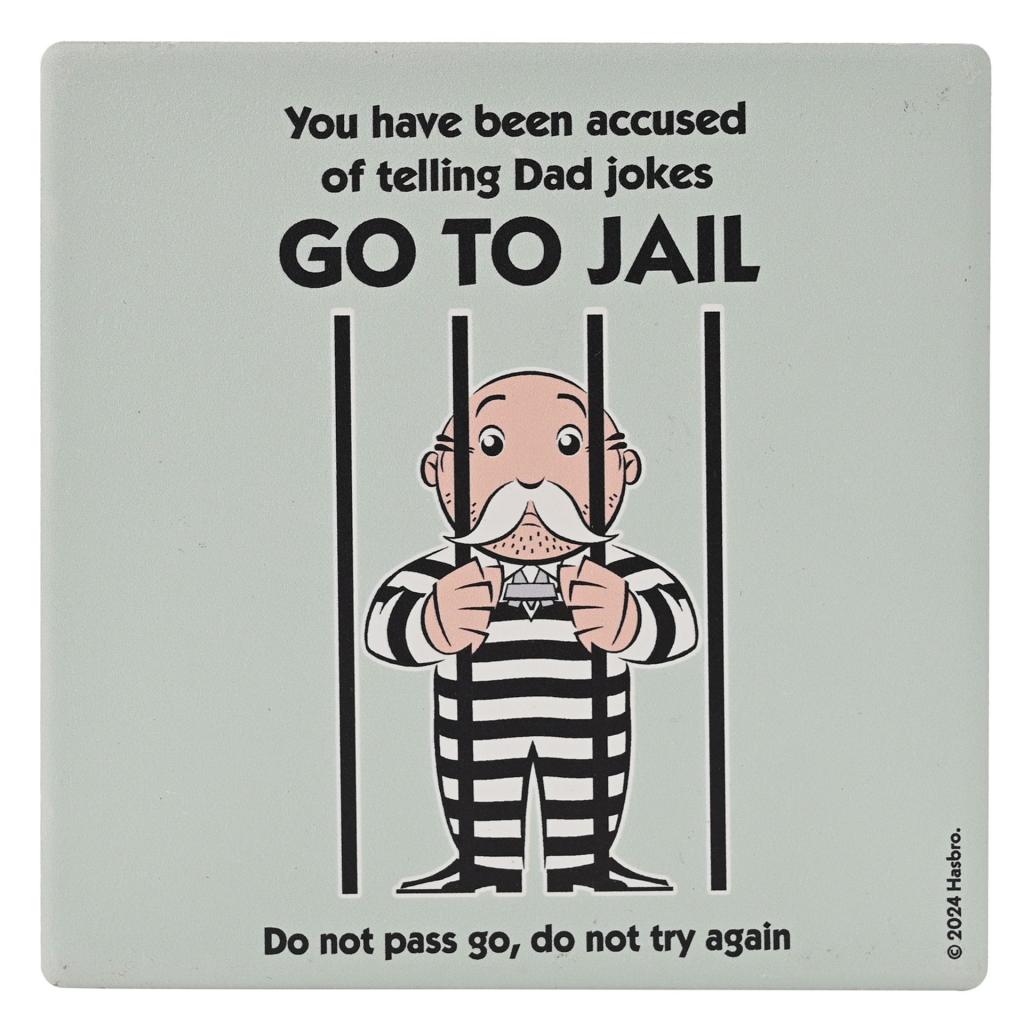 MONOPOLY - Go to Jail - Ceramic Square Coaster