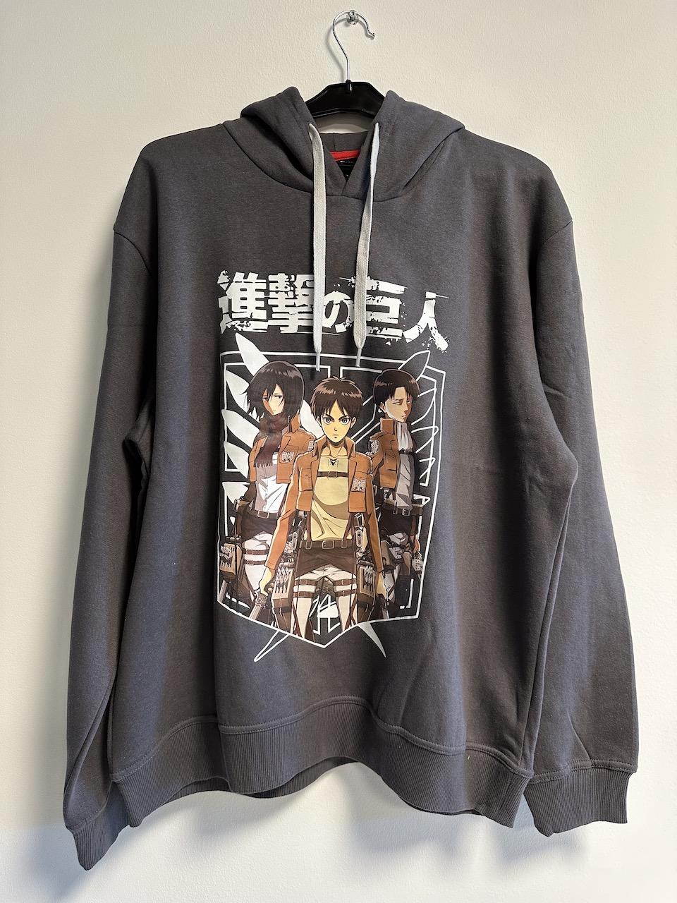 ATTACK ON TITAN - Sweat Capuche TRIO Grey (XXL)