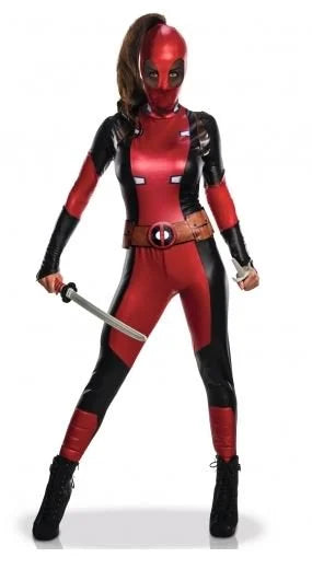 MARVEL - Sexy - Volwassen Vermomming - Deadpool - Dames - (XS)