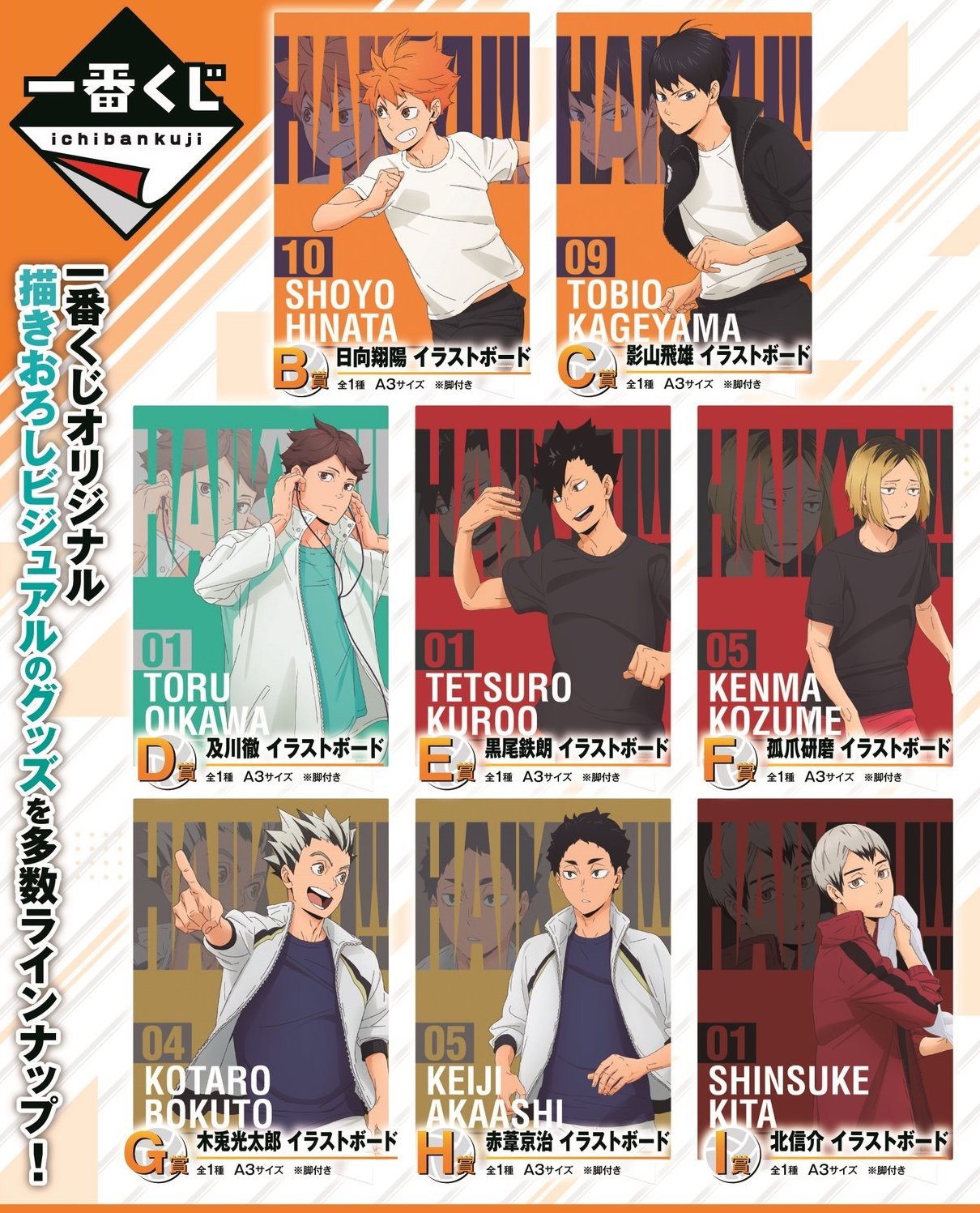 HAIKYU - Kit Ichiban Kuji - A view of the Top '80T'