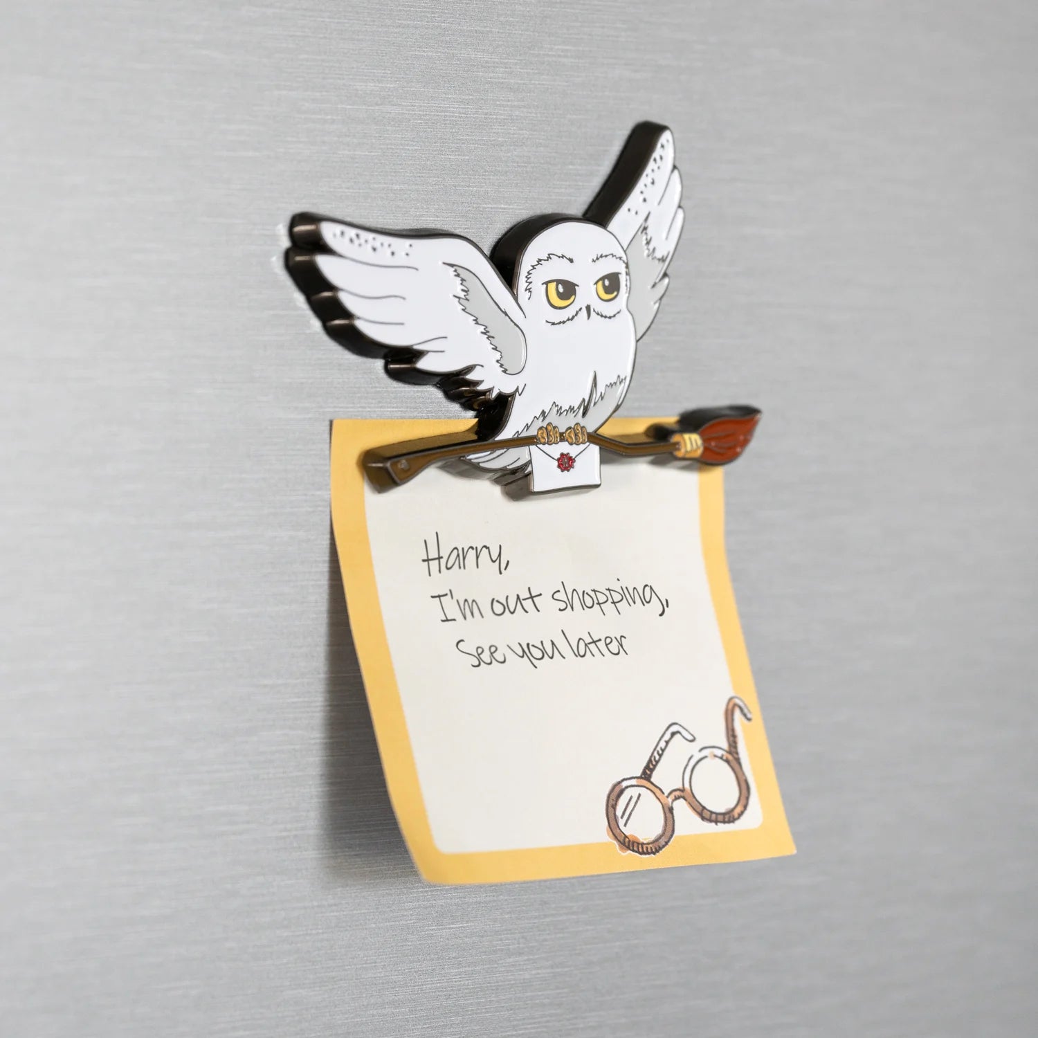 HARRY POTTER - Hedwig - Metal Magnet 7cm