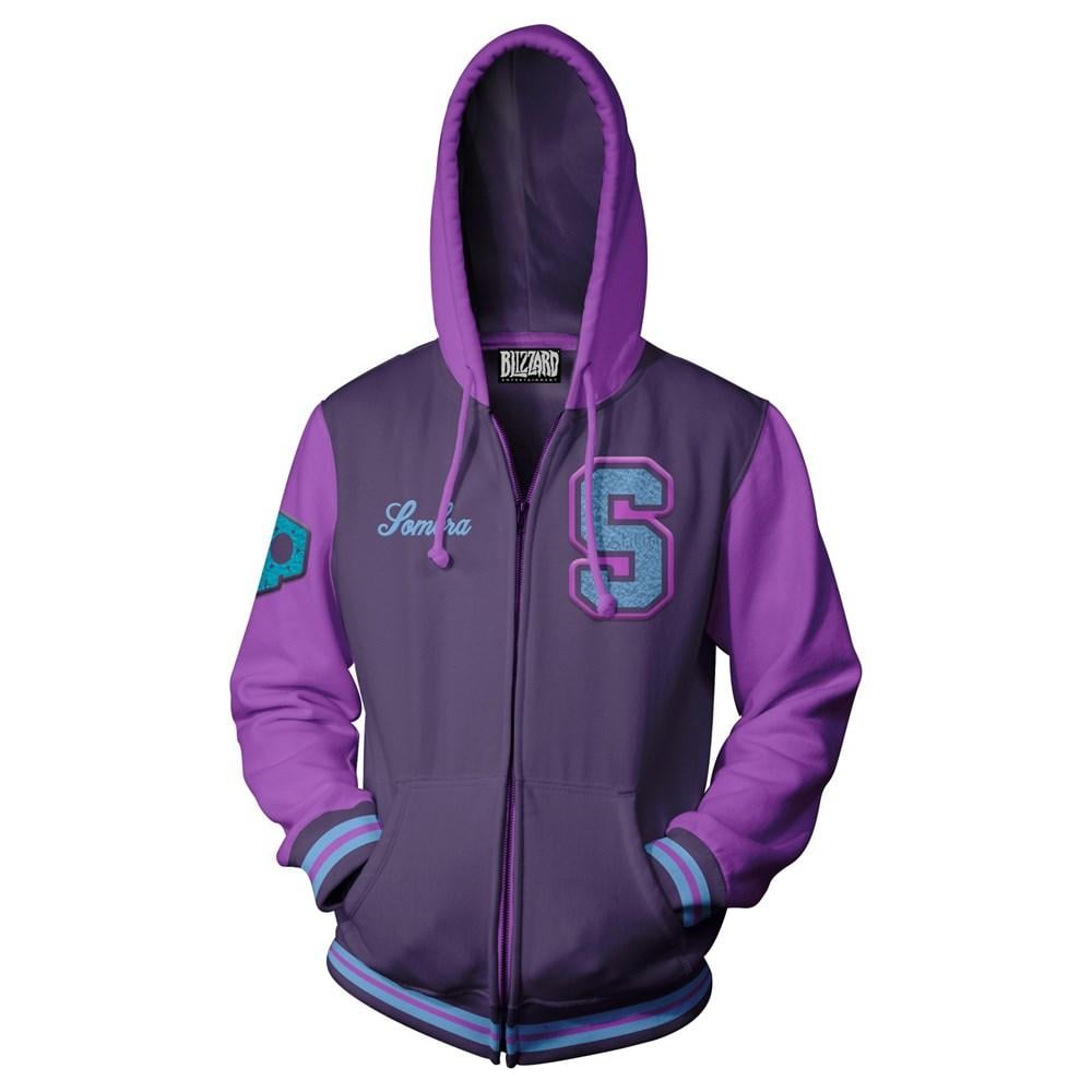 OVERWATCH - Varsity SOMBRA Zip-up Hoodies (S)